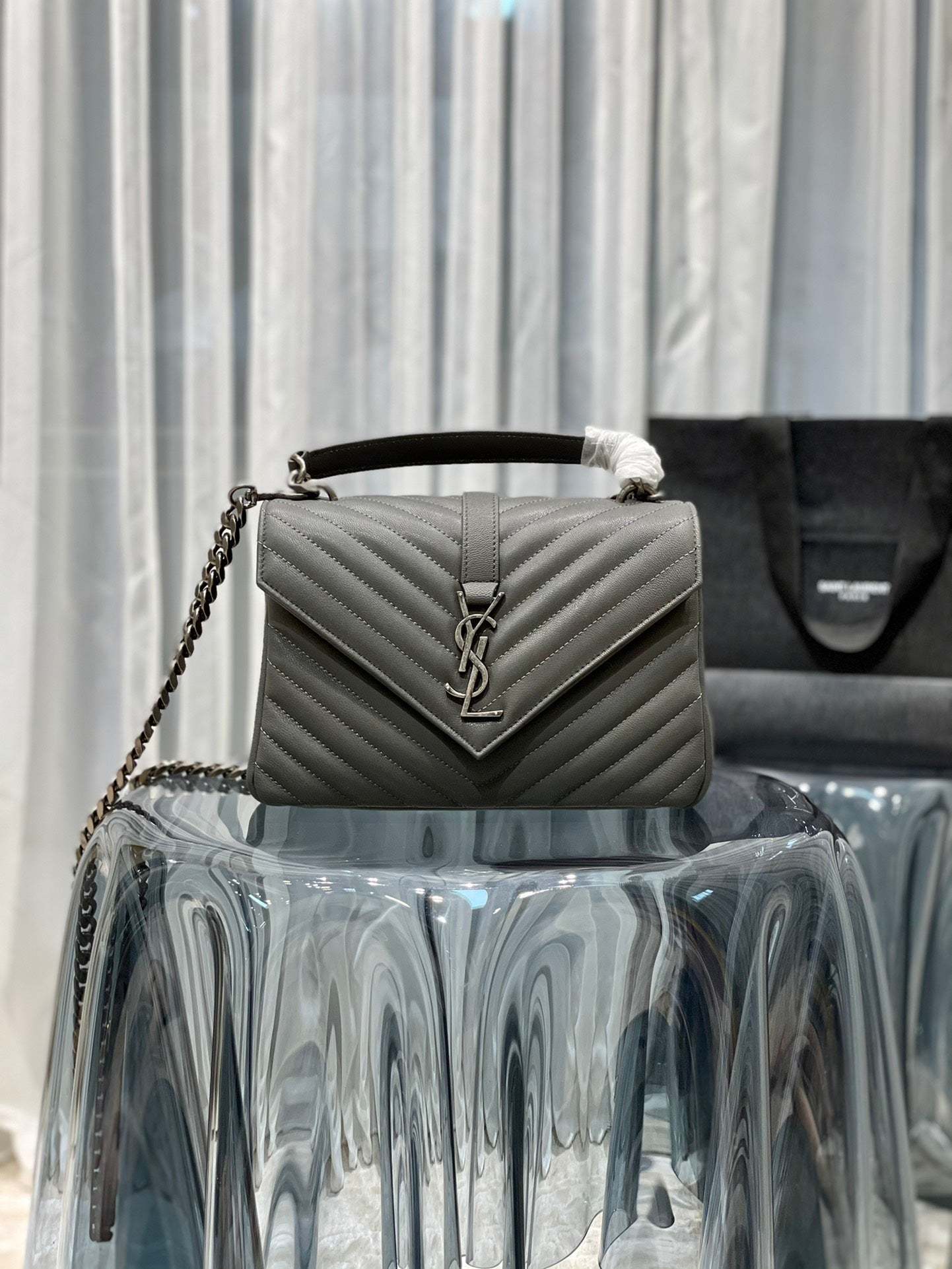 YSL College Medium Quilted leather Bag