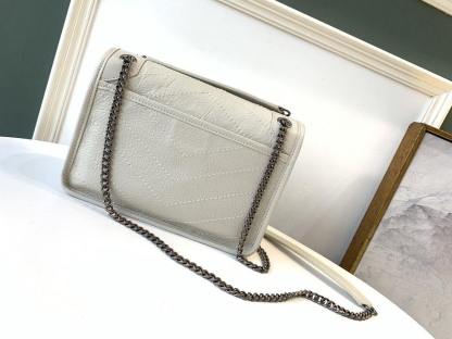 YSL NIKI BABY CHAIN BAG IN CRINKLED VINTAGE LEATHER