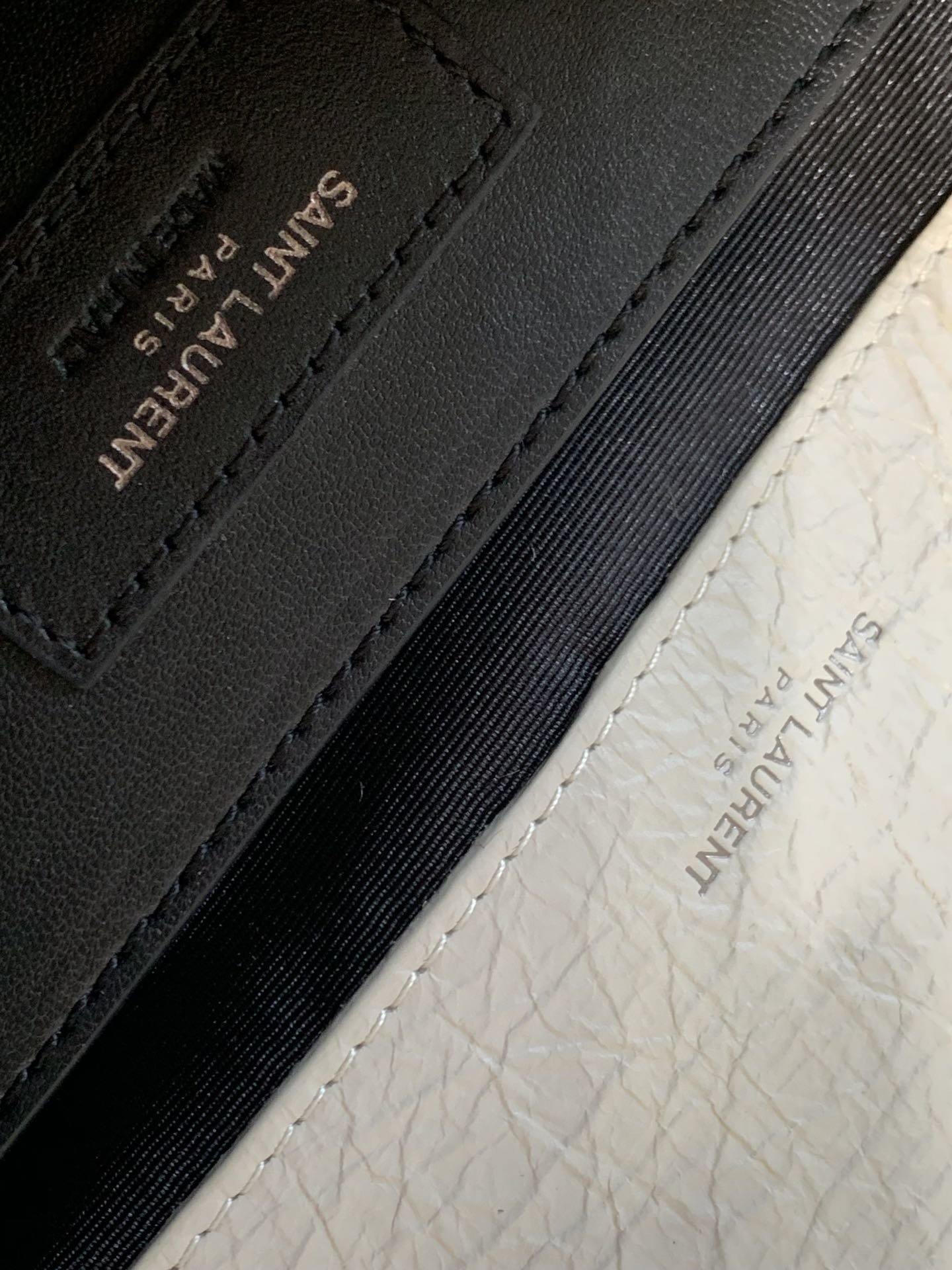 YSL NIKI BABY CHAIN BAG IN CRINKLED VINTAGE LEATHER