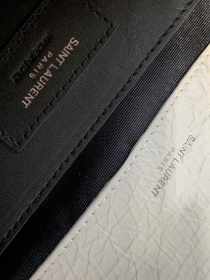 YSL NIKI BABY CHAIN BAG IN CRINKLED VINTAGE LEATHER