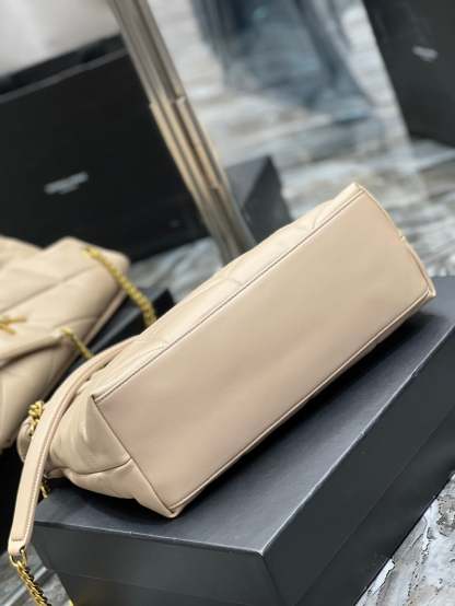 YSL PUFFER SMALL CHAIN BAG IN QUILTED LAMBSKIN