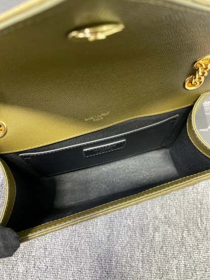 YSL  Envelope Medium Bag In Mix Matelasse Grain  De Poudre Embossed Leather