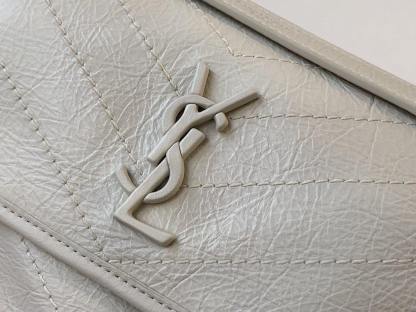 YSL NIKI BABY CHAIN BAG IN CRINKLED VINTAGE LEATHER