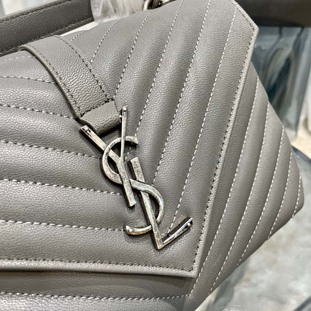 YSL College Medium Quilted leather Bag