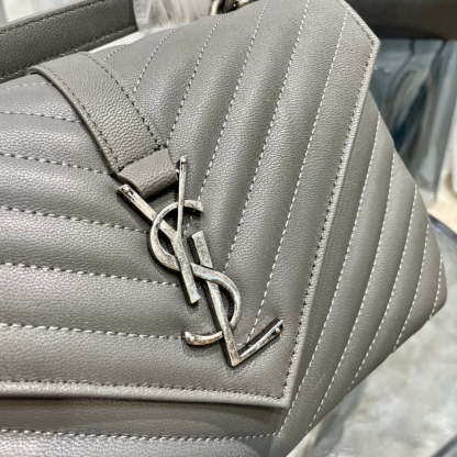 YSL College Medium Quilted leather Bag