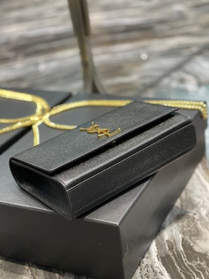 YSL Kate Medium In Grain Poudre embossed Leather Bag