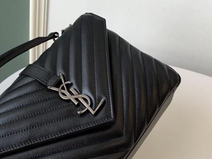 YSL College Medium Quilted leather Bag