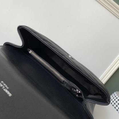 YSL College Medium Quilted Leather Bag