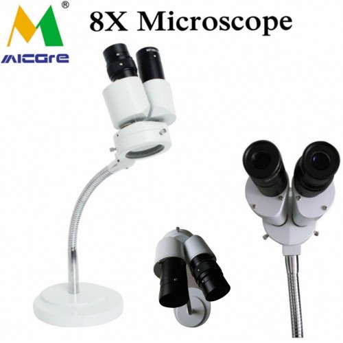 Dental Lab Equipment Dental Loupes 8X Microscope Comprehensive Magnification 360° Revolve Dental Lab Equipment