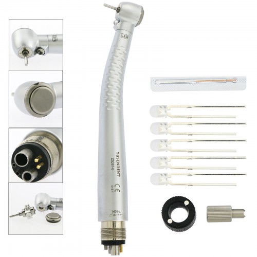 Dental Handpiece Dental Turbine Handpiece High Max Push Botton Dental LED Handpiece With Generator GL 6H 