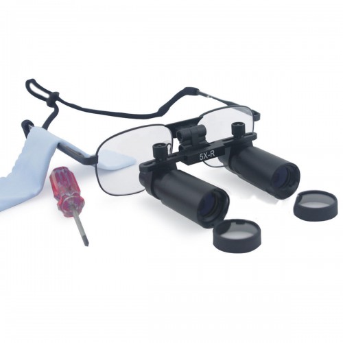 Dental Lab Equipment Dental Loupes 5.0X 420mm Dental Binocular Loupes Medical Loupes Dentist Magnifier Metal Frame