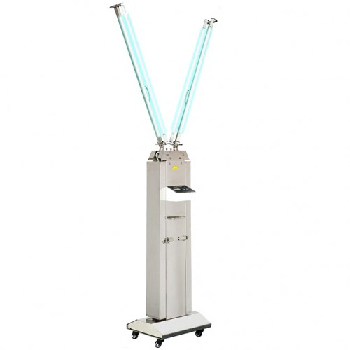 Dental Lab Equipment UV Sterilizer FY 120W-220W Mobile Trolley Cart UV+Ozone Disinfection Lamp Stainless Steel Trolley