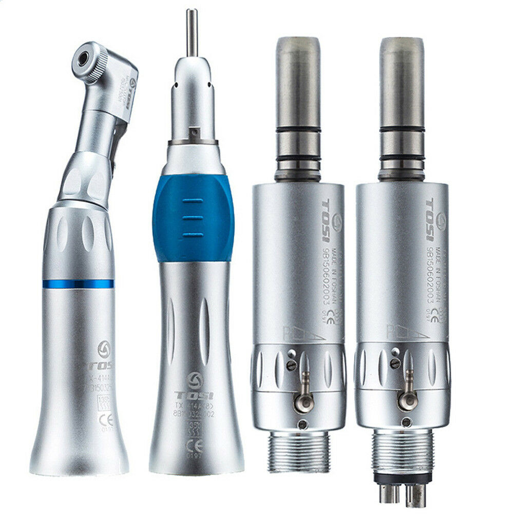 Dental Handpiece Low Speed Handpiece Straight Contra Angle Air Motor 2 Hole Dental Handpiece Kit 