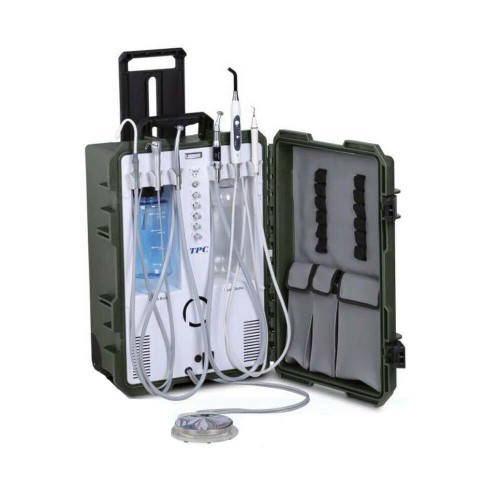 Portable Dental Unit with Built-in Scaler and Curing Light