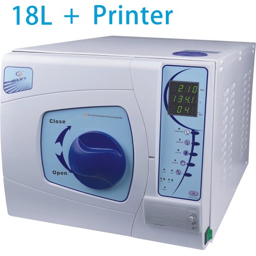 Autoclave Sterilizer 18L Dental Medical Autoclave Sterilizer Vacuum Steam with Printer Sterilization Equipment