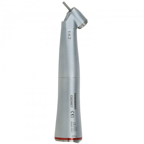 Dental Handpiece Contra Angel Handpiece Multiplier Contra-angle Dental Fiber Optic 45°1:4.2 Increasing Speed LED Surgery Contra Angle Handpiece