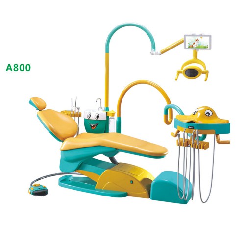 Cartoon Design Pediatric Dental Chair Children Dental Unit with Cartoon Fish Operating Unit Dental Unit Pediatric Dental Chair