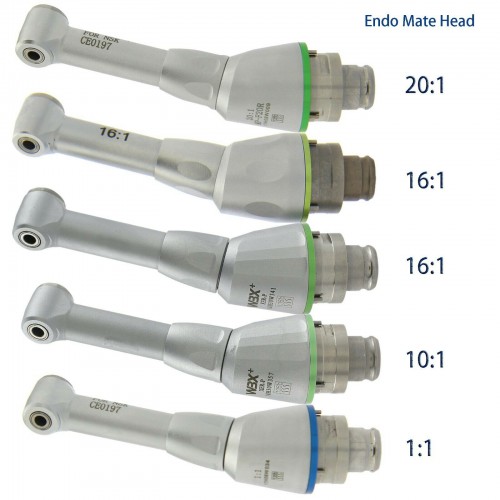Endo Equipment Dental 1:1 10:1 16:1 20:1 Contra Angle Endo Head Handpiece Fit NSK Endo-Mate Endodontic Motors