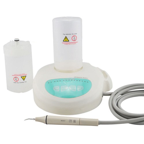 Ultrasonic Cleaner Dental Scaler Dental Ultrasonic Piezo Scaler Handpiece Tips +2 bottles