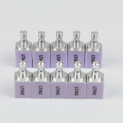Dental CAD/CAM Blocks Lithium Dislicate Block 5Pcs C14 HT/LT Dental Lithium Dislicate Blocks E-max Cad Cam For Sirona Cerec