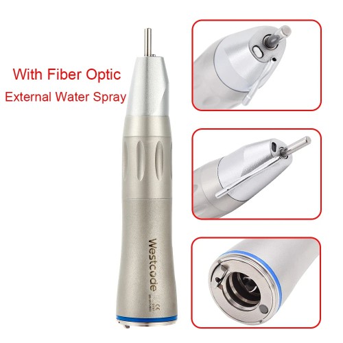Dental Handpiece Dental Fiber Optic Contra Angle 1:1 Low Speed Handpiece E-Type Straight Nose Handpiece