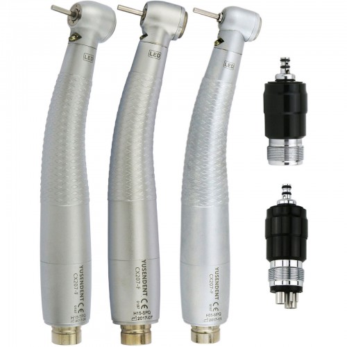 Dental Handpiece Dental Turbine Handpiece COXO CX207-F-PQ E-Generator LED High Speed Handpiece 2/4 Hole NSK Phatelus Coupler