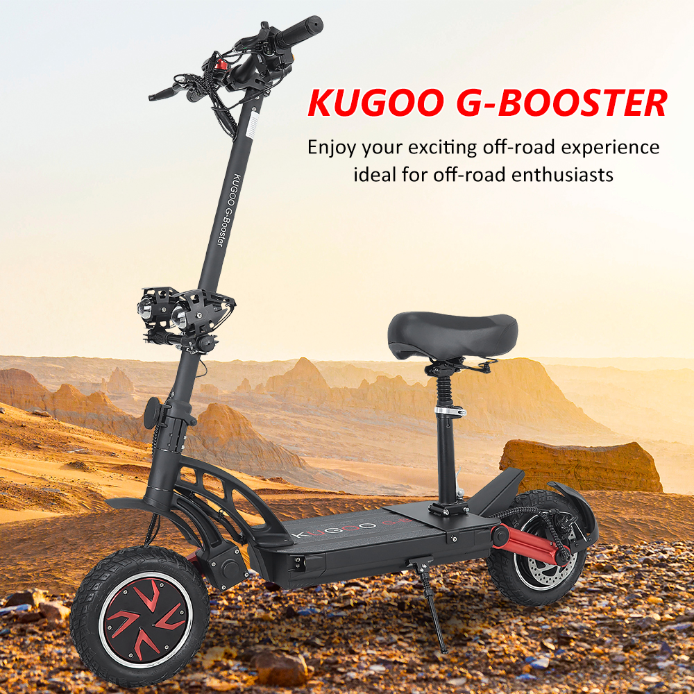 Genuine Kugoo G-Booster Folding Electric Scooter Dual 800W Motors 3 Speed Modes Max 55km/h in EU UK Warehouse