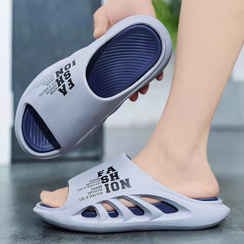 Men's Open Toe Arch Support Casual Non-Slip Slides Soft Cushion Sandals