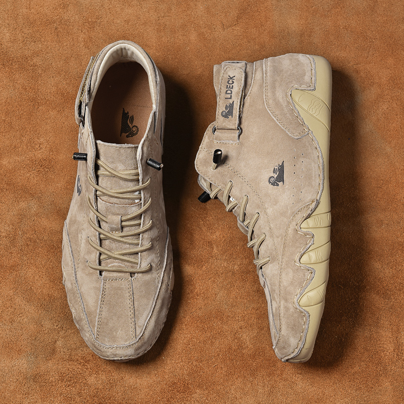 Comfymore™ Mens Italian Handmade Waterproof Non-Slip Outdoor Casual Chukka Boots