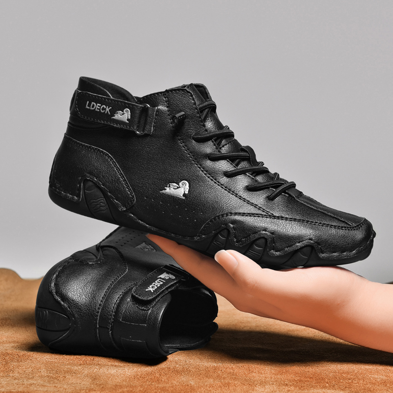 Comfymore™ Mens Italian Handmade Waterproof Non-Slip Outdoor Casual Chukka Boots