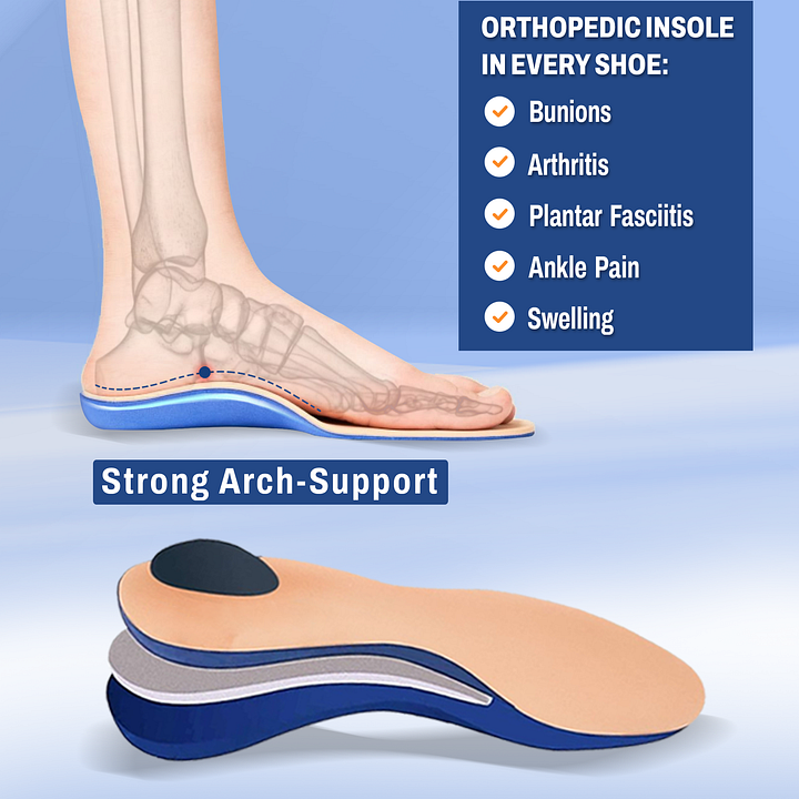 orthsfeet® Men's Casual Non-Slip Orthopedic Arch Support Slip-On Loafe