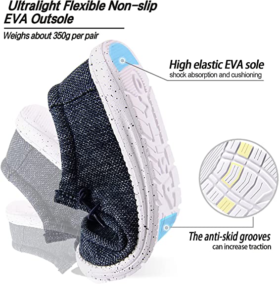 Comfymore® Mens Casual Slip On Loafers Lightweight Comfortable Soft Sole Walking Shoes