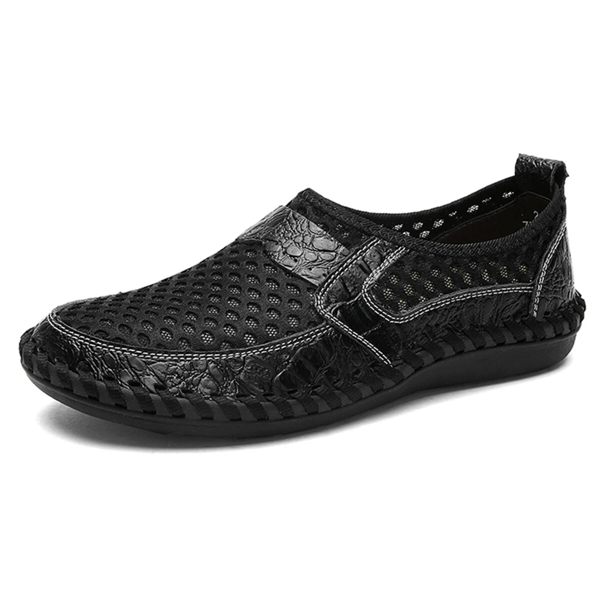 🔥Hot Sale🎁--40% OFF🎉Mens Hand Stitching Breathable Honeycomb Slip-on Casual Shoes