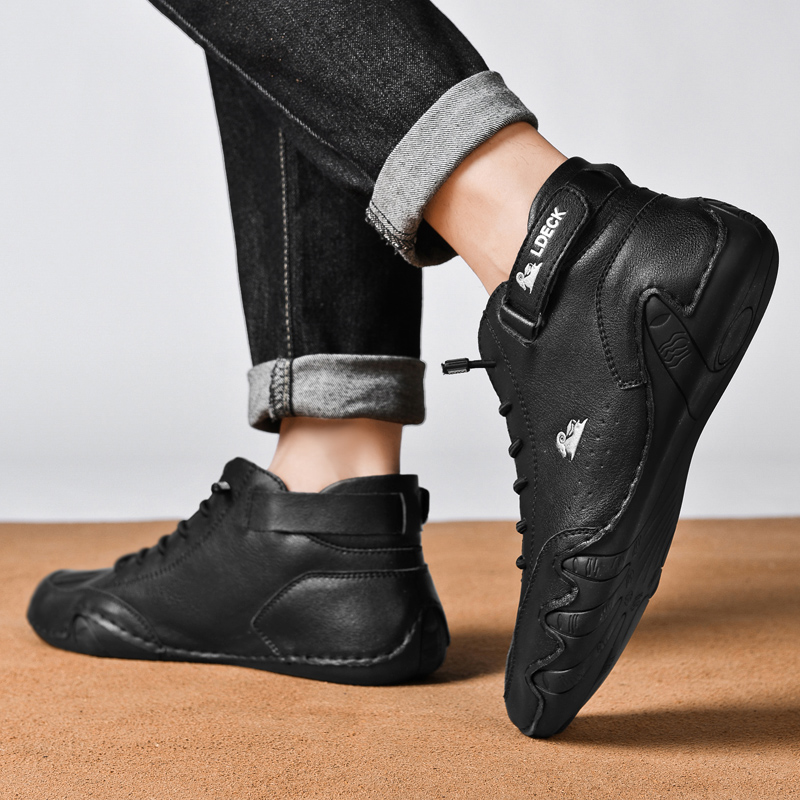 Comfymore™ Mens Italian Handmade Waterproof Non-Slip Outdoor Casual Chukka Boots