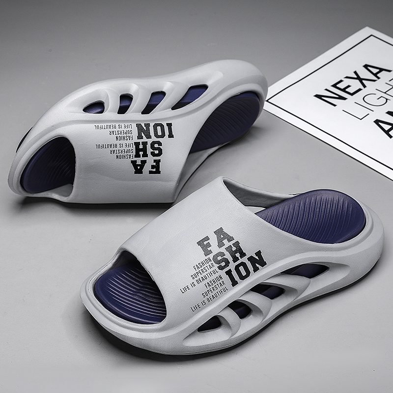 Men's Open Toe Arch Support Casual Non-Slip Slides Soft Cushion Sandals