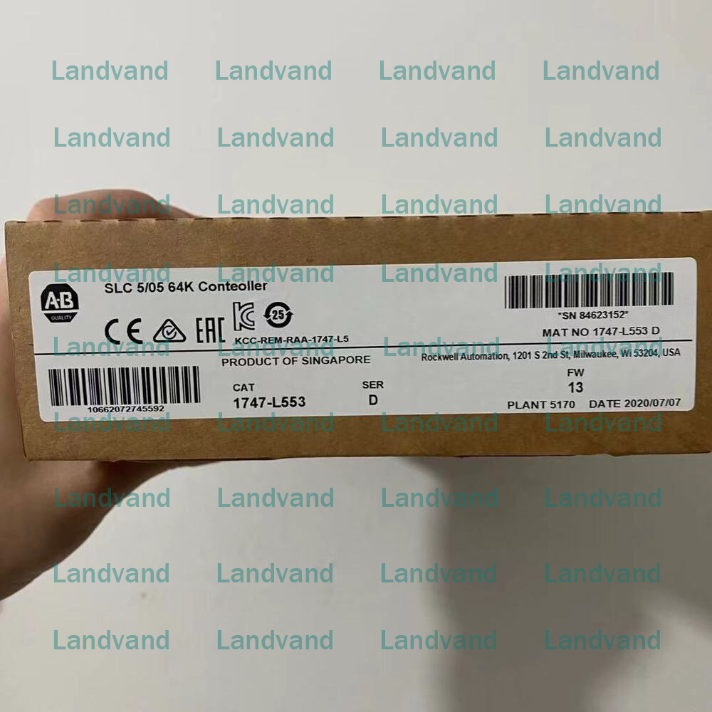Allen Bradley New Factory Sealed 1747-L553 SER C SLC 5/05 64K CPU Processor Unit 1747L553