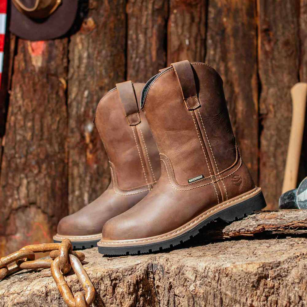 waterproof wellington work boots