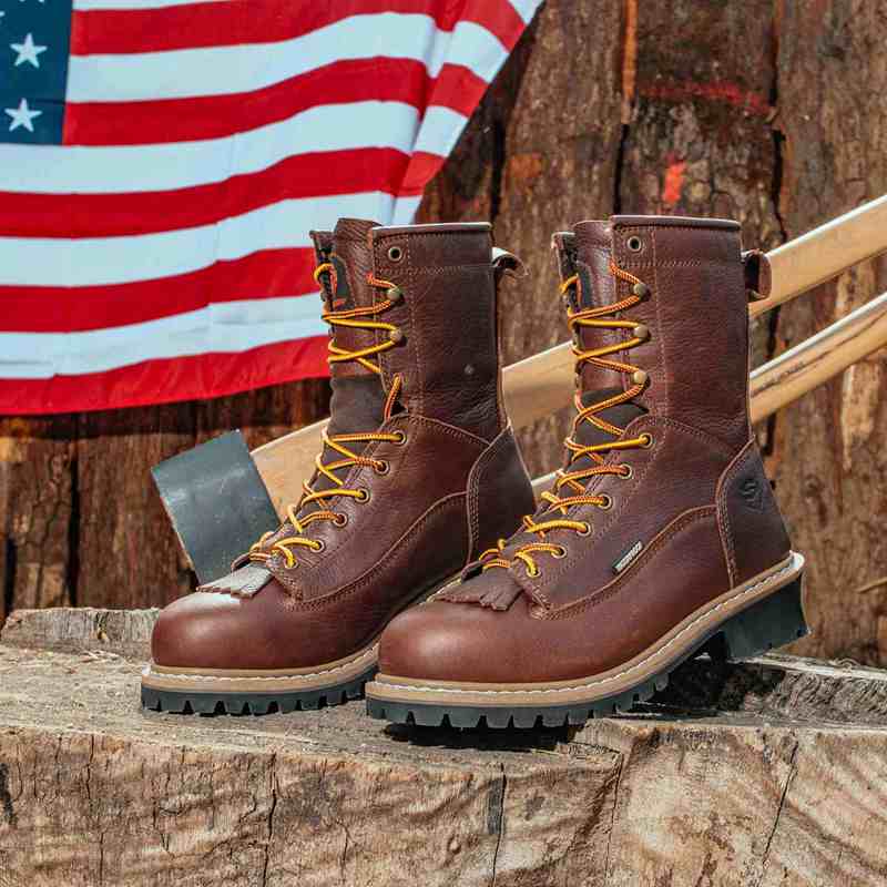 rubber logging boots