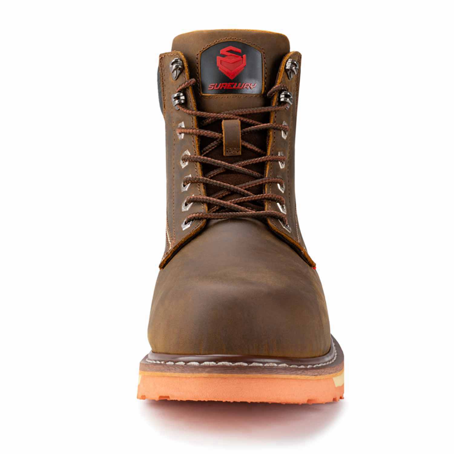 Premium Boots SUREWAY Inch Mens Wedge Moc Toe Work Boots For Men