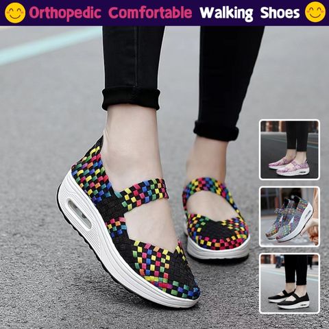Oneomfy Women Air Cushion Orthopedic Walking Shoes