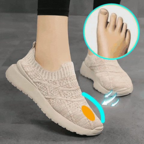 Onecomfy Women Orthopedic Comfortable Slip-on Walking Shoes