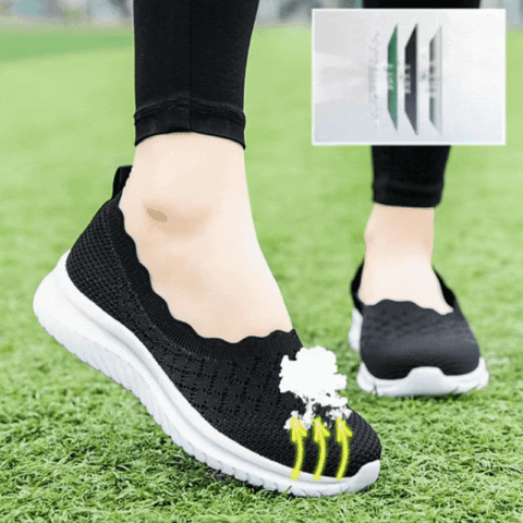 Women Slip On Stretch Knit Shoes