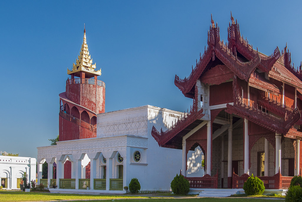 One of the main complexes of the Mandalay Palace Compound