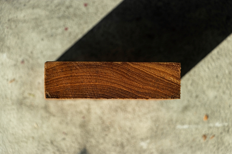 The density of the annual rings of Burmese teak