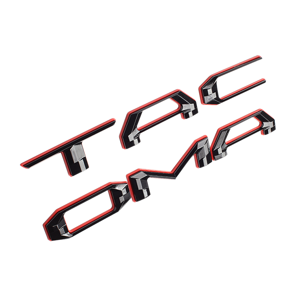 3D Tailgate Insert Emblem Fit For Tacoma Letter 2016-2022 Matte Black Badges