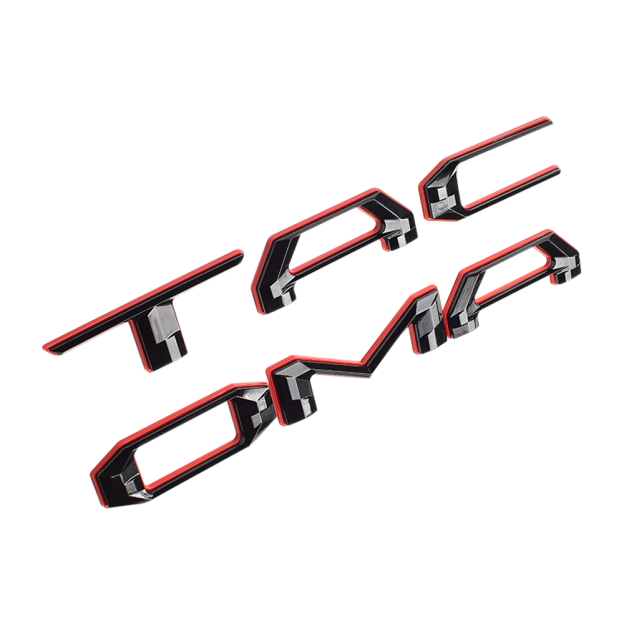 3D Tailgate Insert Emblem Fit For Tacoma Letter 2016-2022 Matte Black Badges