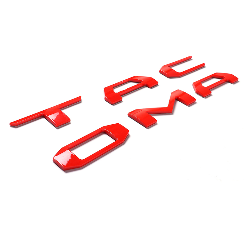 3D Tailgate Insert Emblem Fit For Tacoma Letter 2016-2022 Matte Black Badges