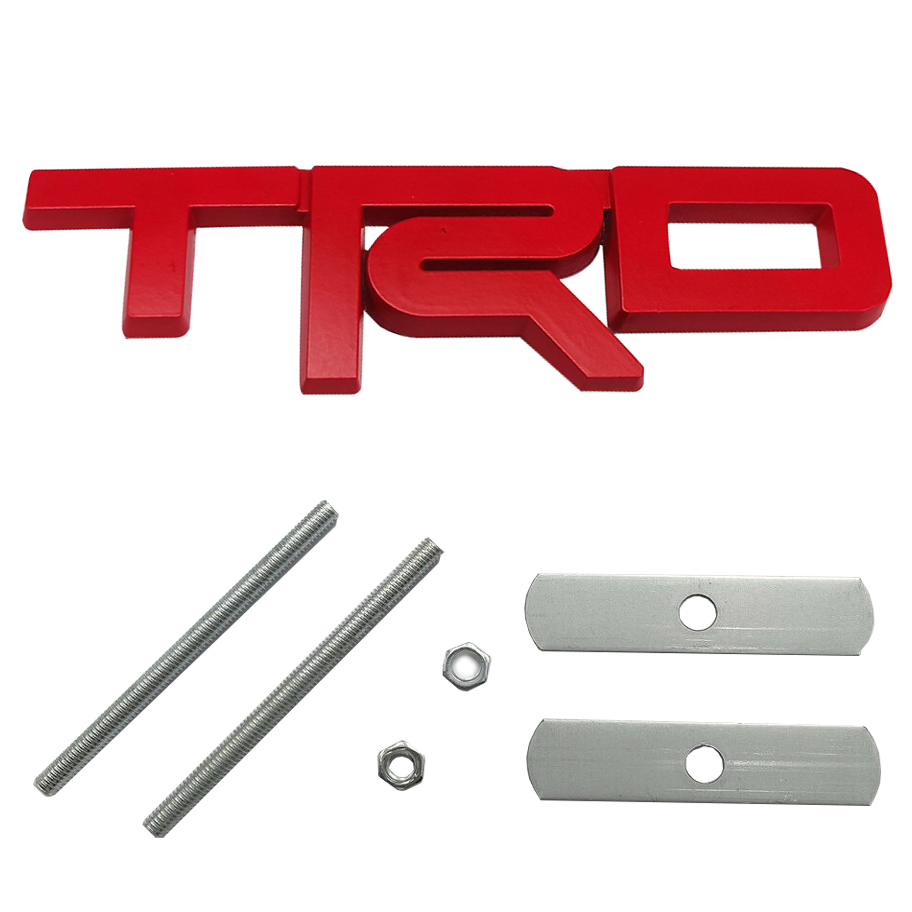 3D Front Hood Grille Emblem Decor Grill Badge Fitting Screws Pro Sport Offroad