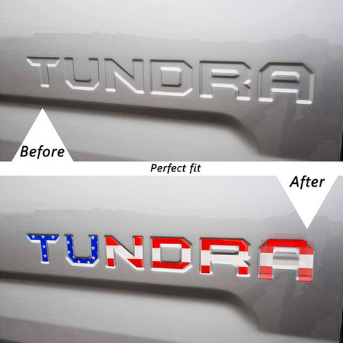 3D Tailgate Insert Letter Emblem For TUNDRA 2014-2021