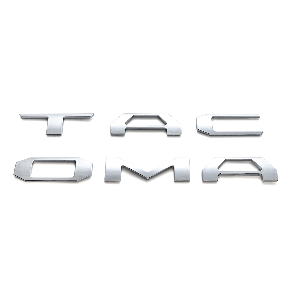 3D Tailgate Insert Emblem Fit For Tacoma Letter 2016-2022 Matte Black Badges